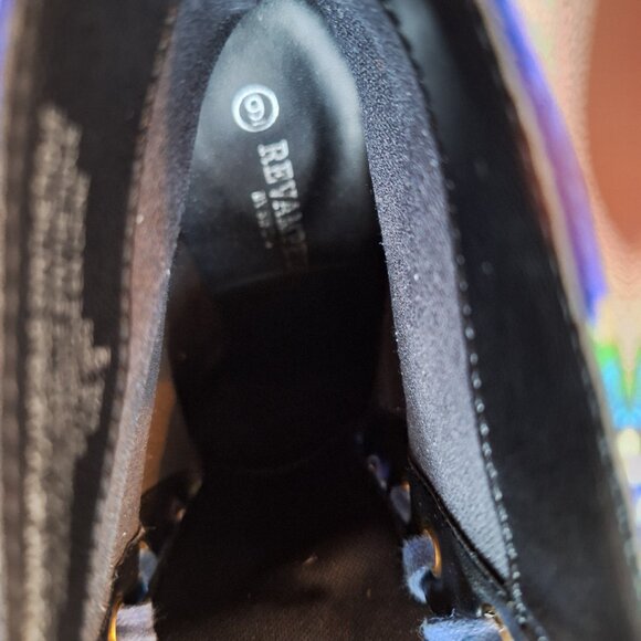 Blue heeled Satin Boots - Picture 4 of 4